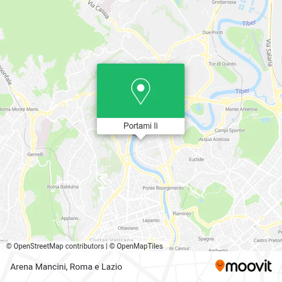 Mappa Arena Mancini