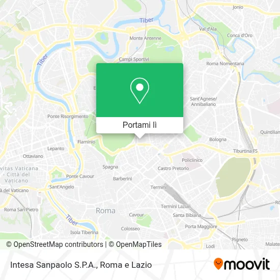 Mappa Intesa Sanpaolo S.P.A.