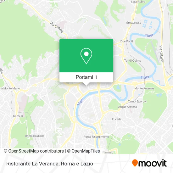 Mappa Ristorante La Veranda