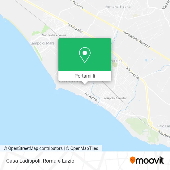 Mappa Casa Ladispoli