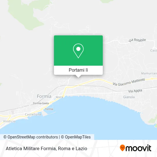 Mappa Atletica Militare Formia