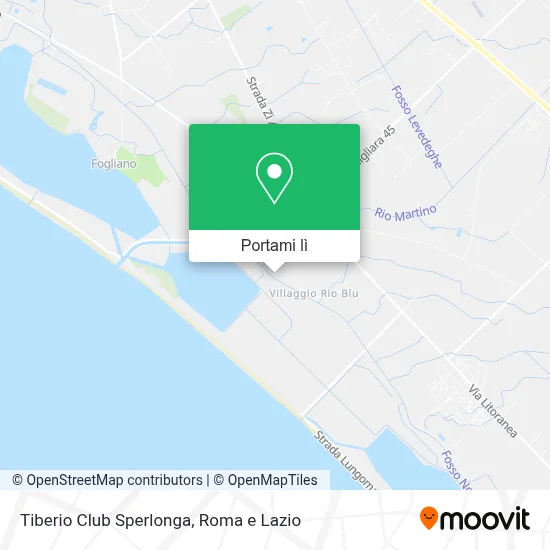 Mappa Tiberio Club Sperlonga