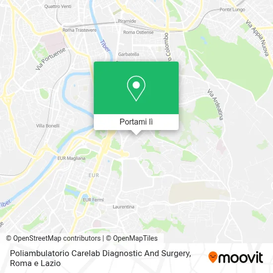 Mappa Poliambulatorio Carelab Diagnostic And Surgery