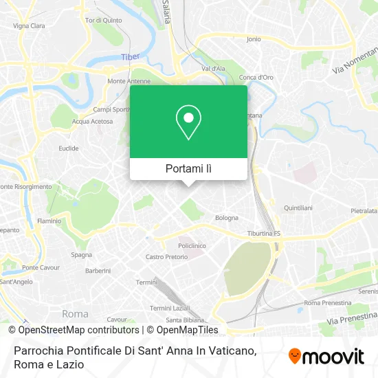 Mappa Parrochia Pontificale Di Sant' Anna In Vaticano