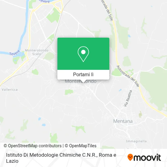 Mappa Istituto Di Metodologie Chimiche C.N.R.