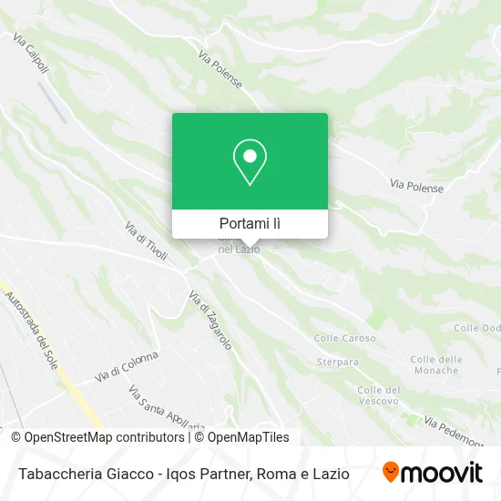 Mappa Tabaccheria Giacco - Iqos Partner