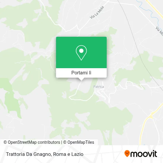 Mappa Trattoria Da Gnagno