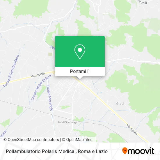 Mappa Poliambulatorio Polaris Medical
