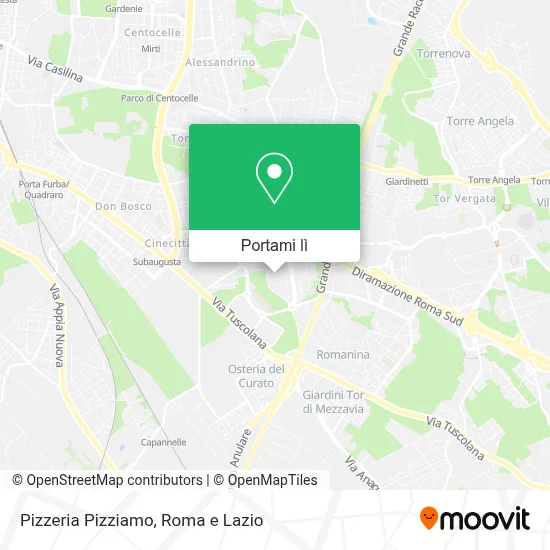 Mappa Pizzeria Pizziamo