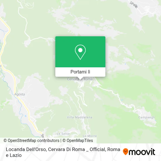 Mappa Locanda Dell'Orso, Cervara Di Roma _ Official