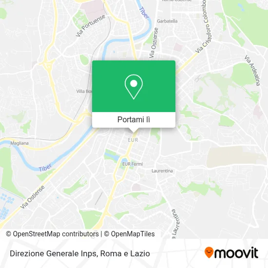 Mappa Direzione Generale Inps