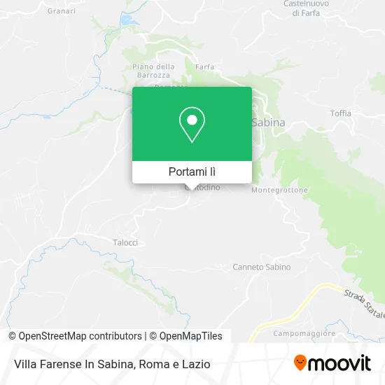 Mappa Villa Farense In Sabina