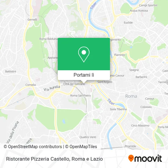 Mappa Ristorante Pizzeria Castello