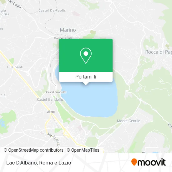 Mappa Lac D'Albano