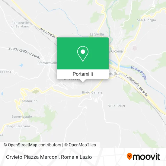 Mappa Orvieto Piazza Marconi