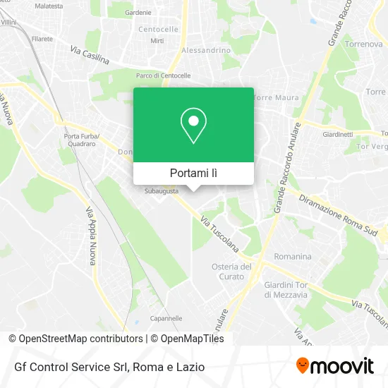 Mappa Gf Control Service Srl