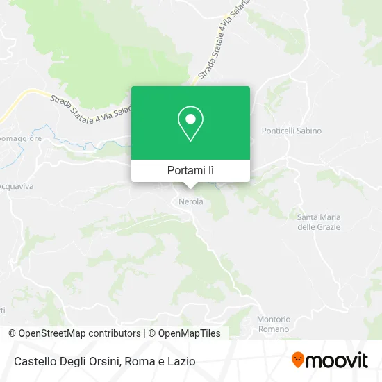 Mappa Castello Degli Orsini