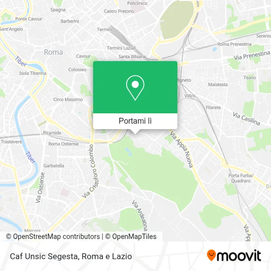 Mappa Caf Unsic Segesta