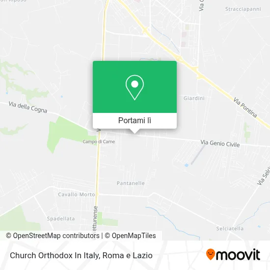 Mappa Church Orthodox In Italy