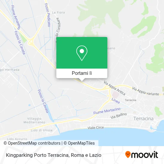 Mappa Kingparking Porto Terracina