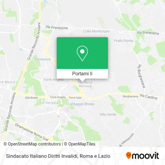 Mappa Sindacato Italiano Diritti Invalidi