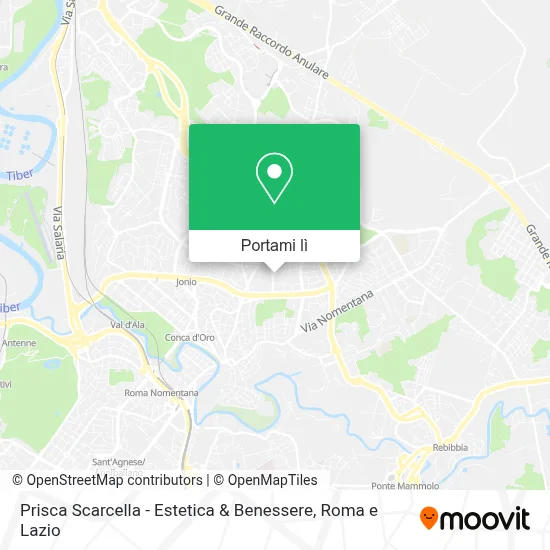 Mappa Prisca Scarcella - Estetica & Benessere