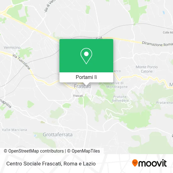 Mappa Centro Sociale Frascati