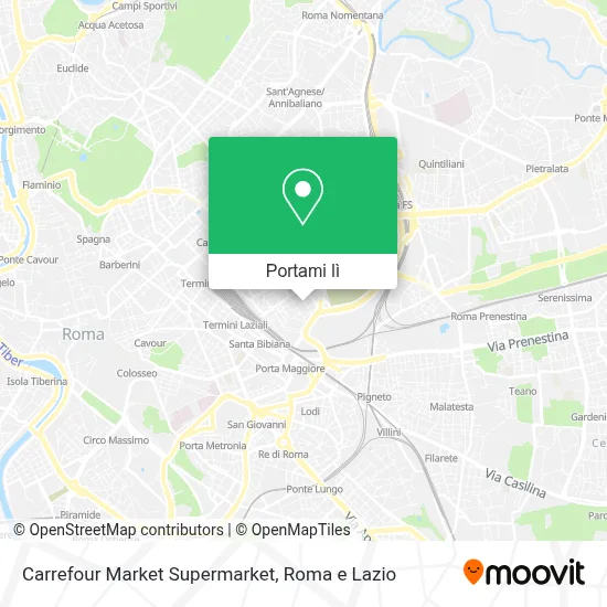 Mappa Carrefour Market Supermarket