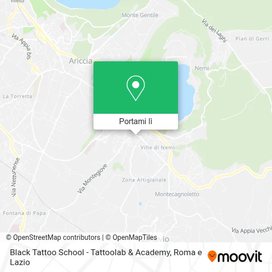 Mappa Black Tattoo School - Tattoolab & Academy
