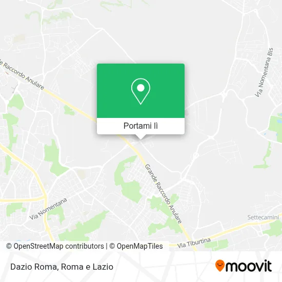 Mappa Dazio Roma