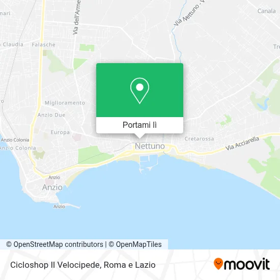Mappa Cicloshop Il Velocipede