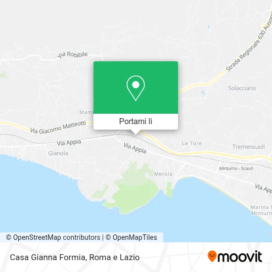 Mappa Casa Gianna Formia