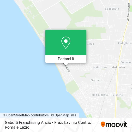 Mappa Gabetti Franchising Anzio - Fraz. Lavinio Centro