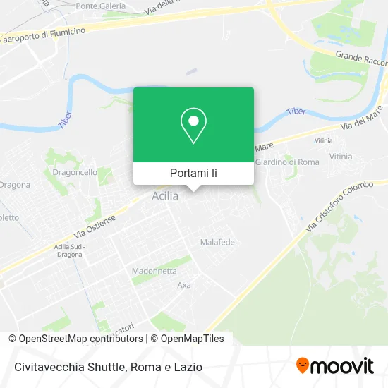 Mappa Civitavecchia Shuttle
