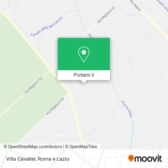 Mappa Villa Cavalier