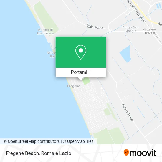Mappa Fregene Beach