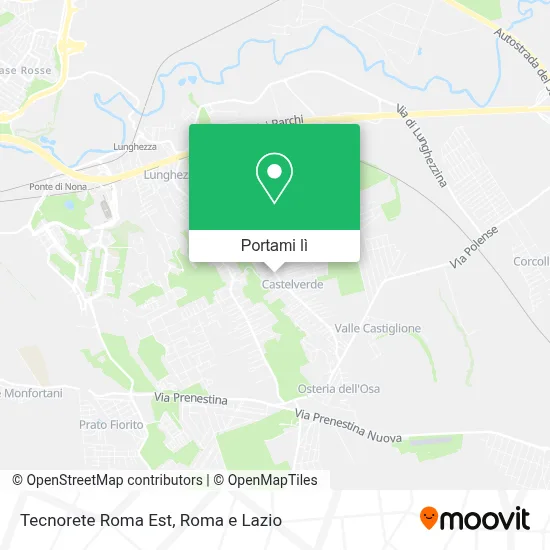Mappa Tecnorete Roma Est