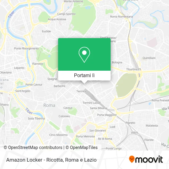 Mappa Amazon Locker - Ricotta