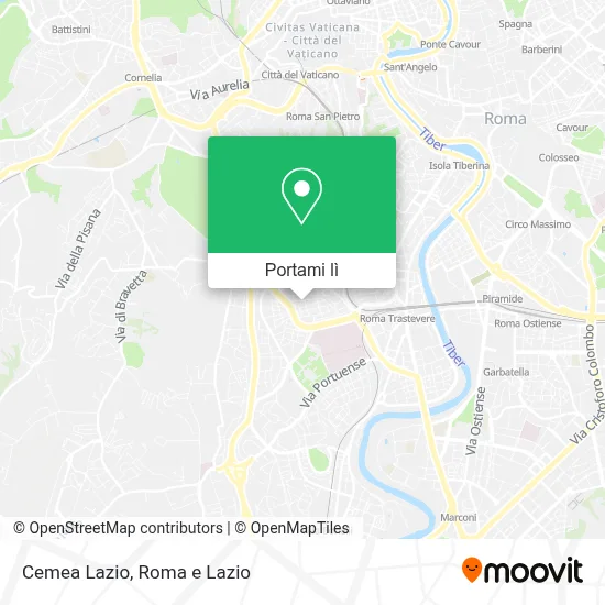 Mappa Cemea Lazio