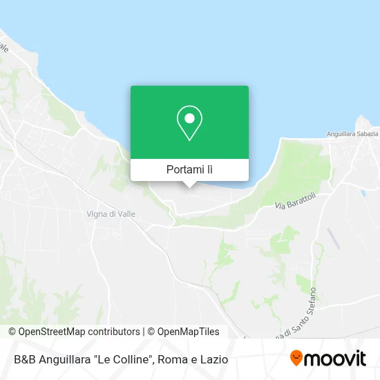 Mappa B&B Anguillara "Le Colline"