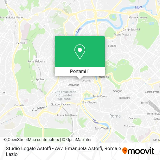 Mappa Studio Legale Astolfi - Avv. Emanuela Astolfi