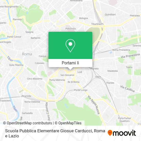 Mappa Scuola Pubblica Elementare Giosue Carducci