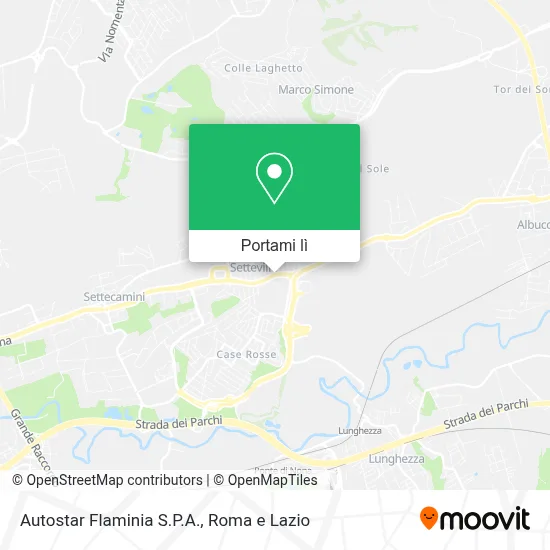 Mappa Autostar Flaminia S.P.A.