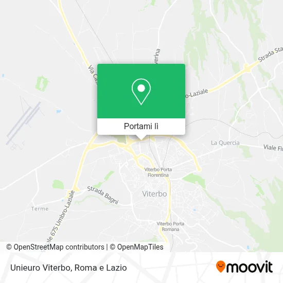 Mappa Unieuro Viterbo