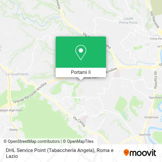 Mappa DHL Service Point (Tabaccheria Angela)