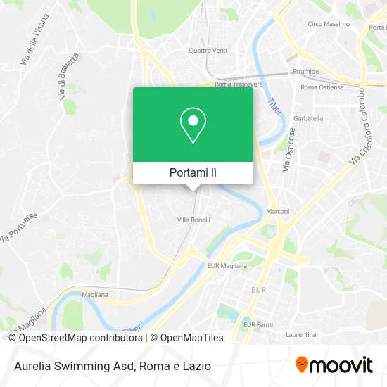 Mappa Aurelia Swimming Asd