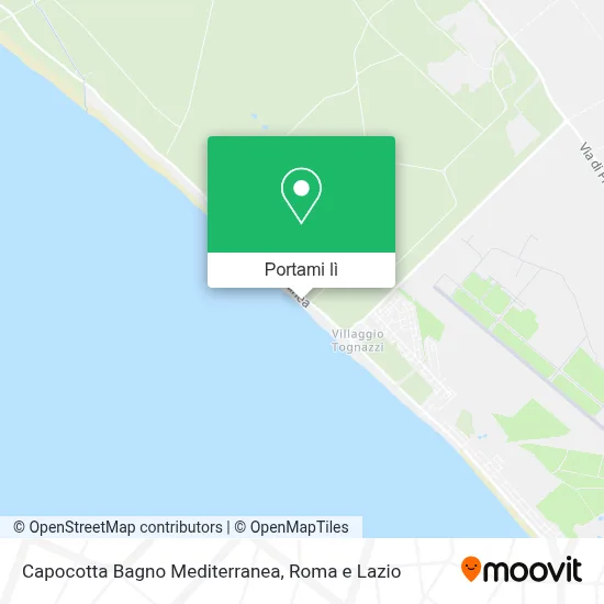 Mappa Capocotta Bagno Mediterranea