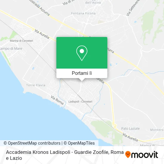 Mappa Accademia Kronos Ladispoli - Guardie Zoofile