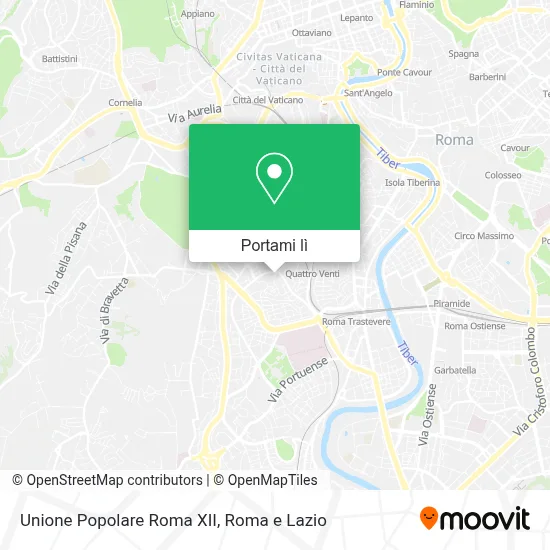 Mappa Unione Popolare Roma XII