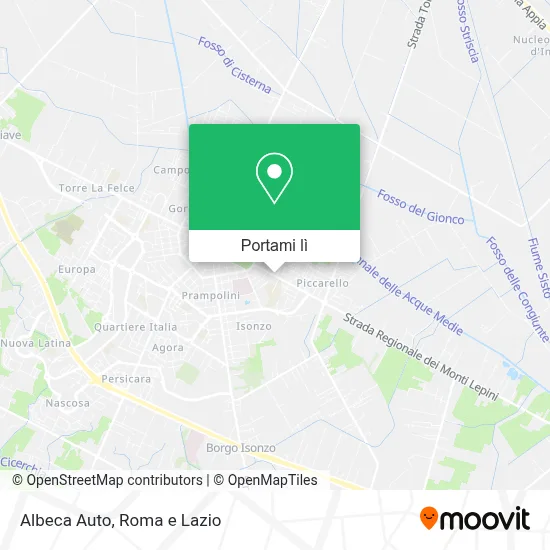 Mappa Albeca Auto